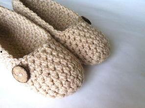 手工钩针钩成人鞋视频